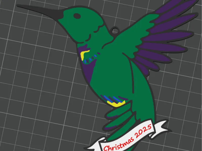 Hummingbird Christmas Ornament