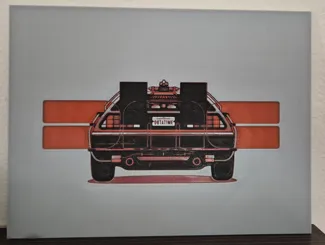 DeLorean BTTF HueForge