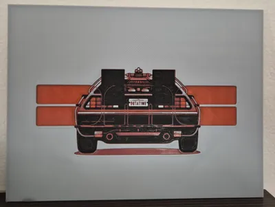 DeLorean BTTF HueForge