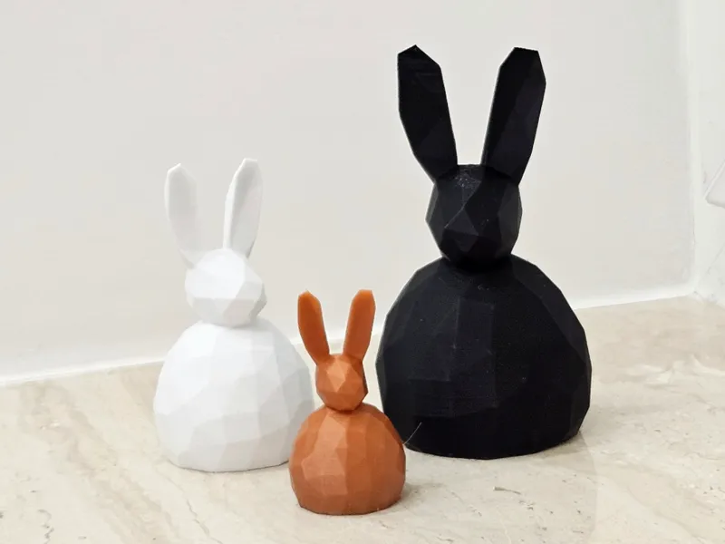 Cute Easter Low Poly Bunny Size L, M and MINI