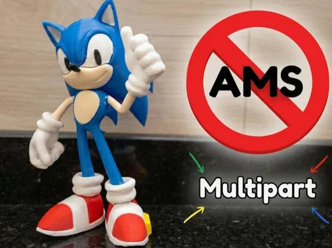 Accesorio para impresora 3D: Sonic / Multipart & Multicolor / SEGA — referencia de MakerWorld
