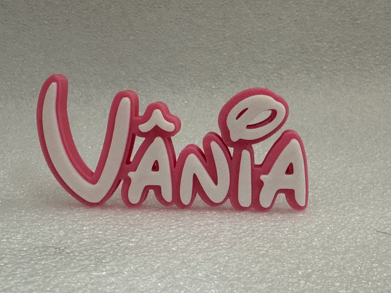 Disney Theme 3D Name Decor Sign Vania