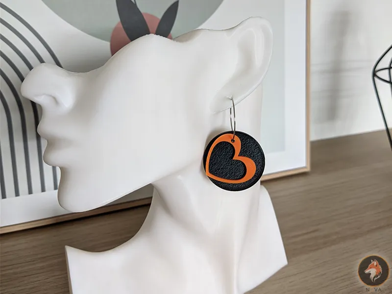 Boucles d’oreilles "Cœurs" 