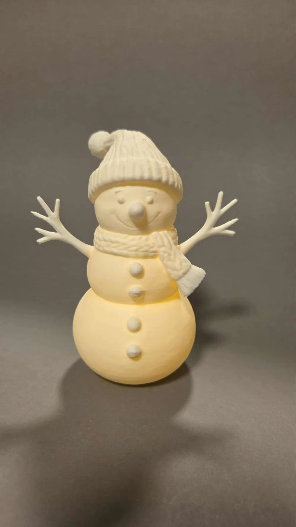 Glowing Christmas Snowman - Free 3D Print Model - MakerWorld