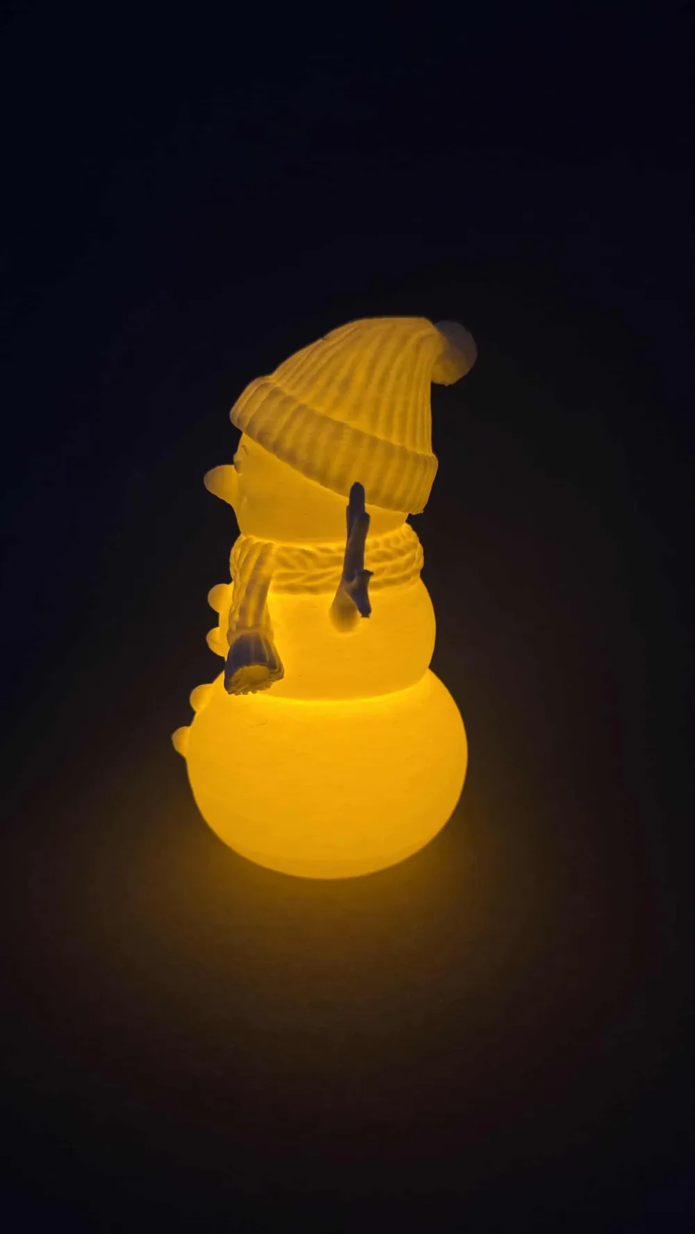 Glowing Christmas Snowman - Free 3D Print Model - MakerWorld