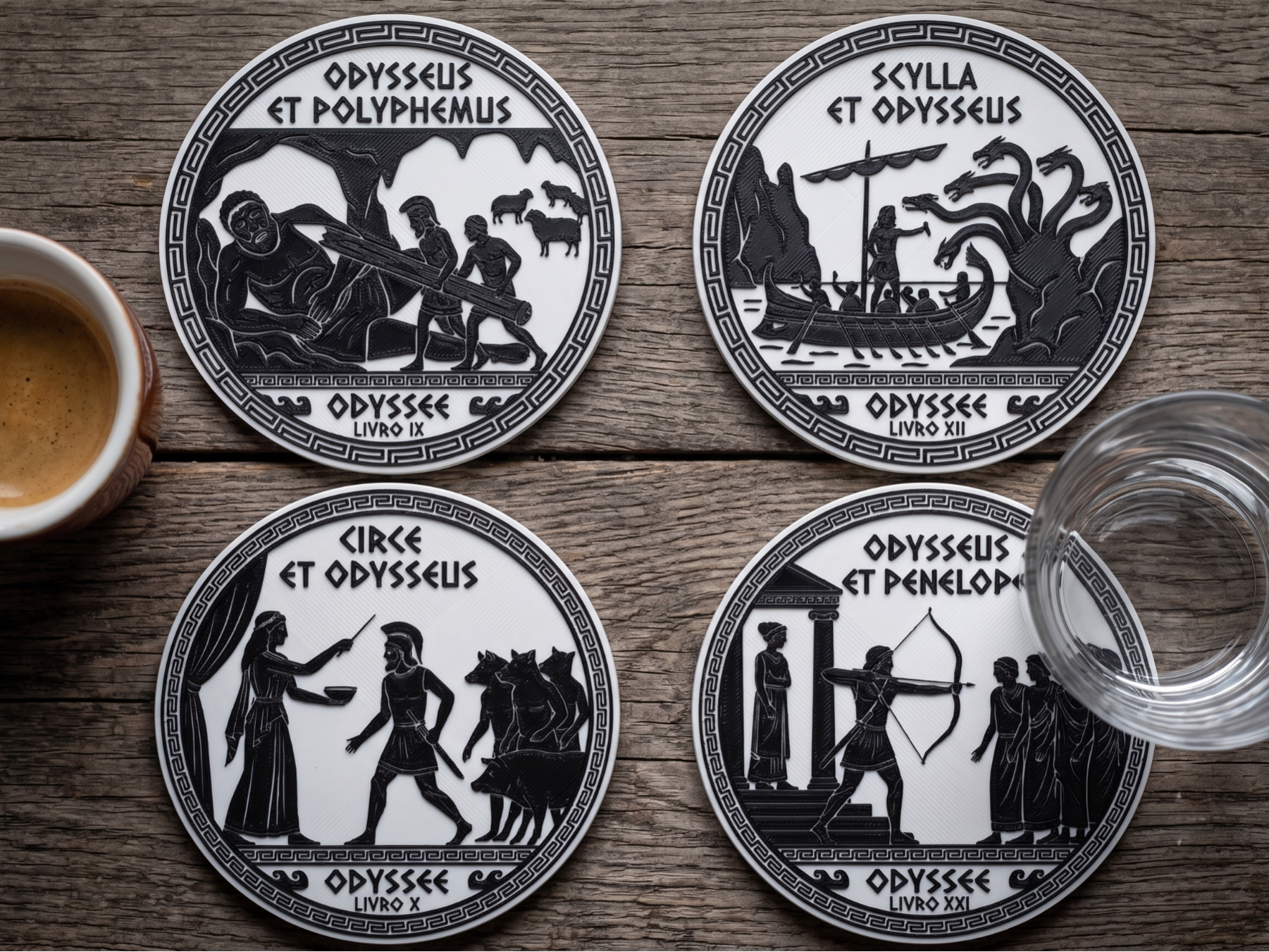 The Epic Odyssey Coaster Set