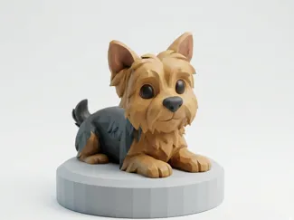 Yorkshire Terrier Dog statue