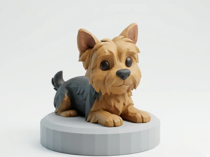 Yorkshire Terrier Dog statue
