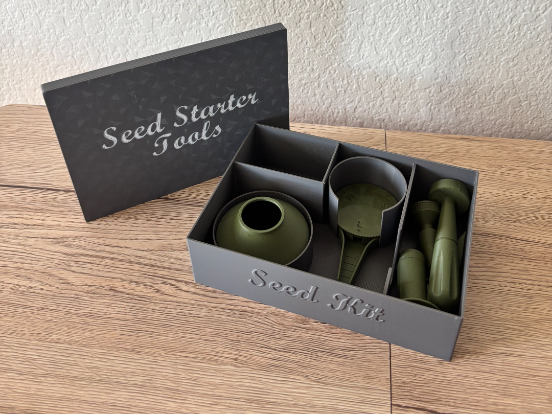 Self watering Seed Starter Tool organizer Box