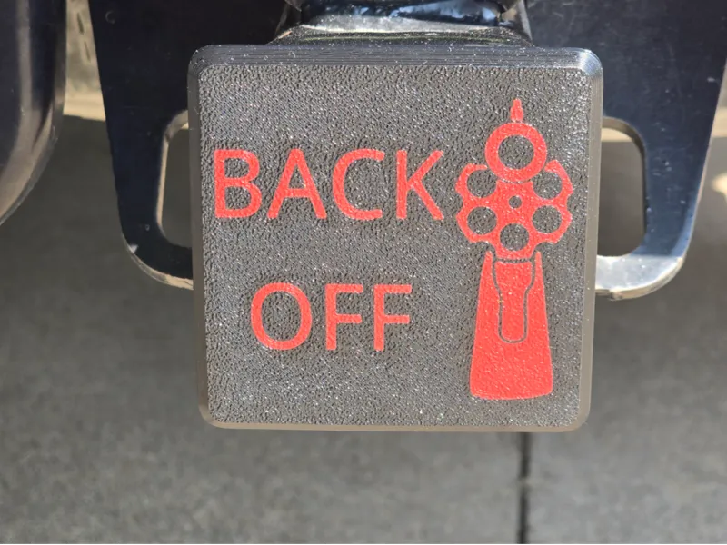 Back Off (Revolver) Hitch Cover (2" Receiver)