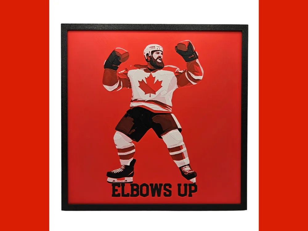Elbows Up Canada Hockey Player