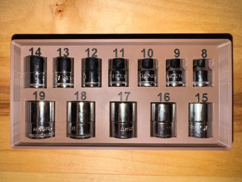 ICON 3/8in Socket Set Gridfinity