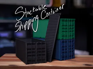 Stackable Shipping Container Storage Compartment