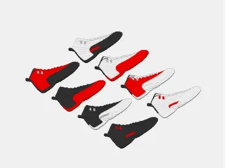 AJ12 球鞋配色钥匙扣