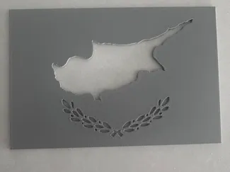 Cyprus Flag Stencil