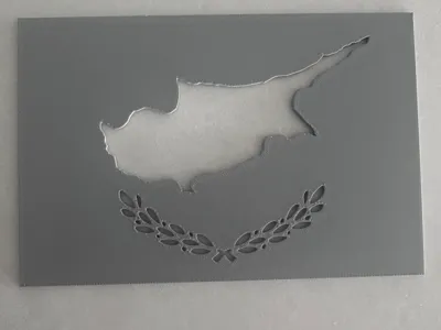 Cyprus Flag Stencil