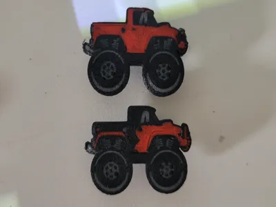 Monster truck jibbitz croc charm