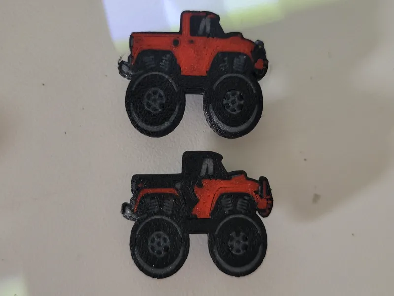 Monster truck jibbitz croc charm