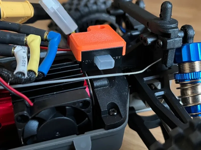 Switch mount Surpass Hobby ESC on MJX Hyper Go