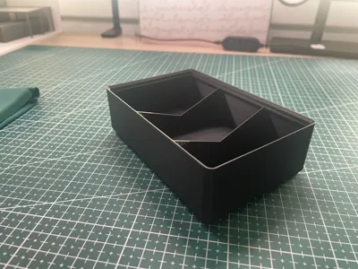 Gridfinity 3x2 box with walls (3x1)