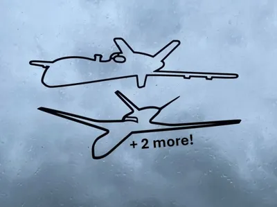 MQ-9 Reaper drone wall art collection (4 models)