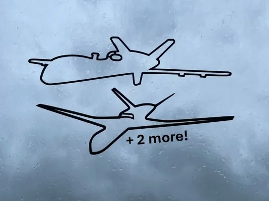 MQ-9 Reaper drone wall art collection (4 models)