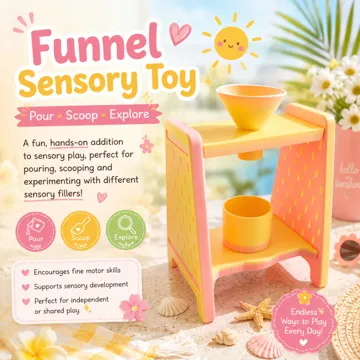 Soporte: Sensory Funnel Stand – Pouring & Fine Motor Play — vista de referencia 4