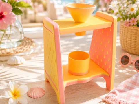 Soporte: Sensory Funnel Stand – Pouring & Fine Motor Play — referencia de MakerWorld