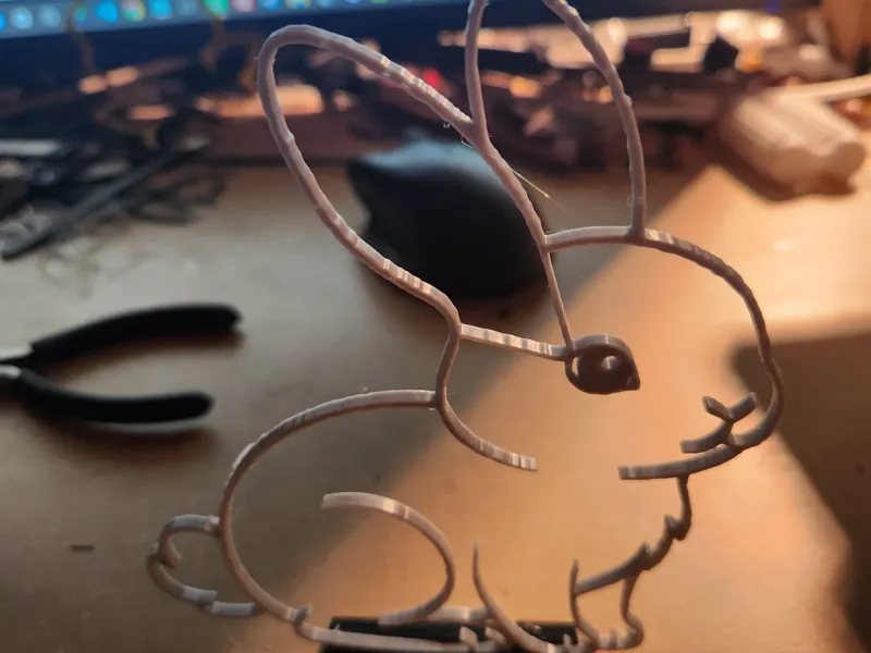 Hase elegante Wandkunst und Aufsteller