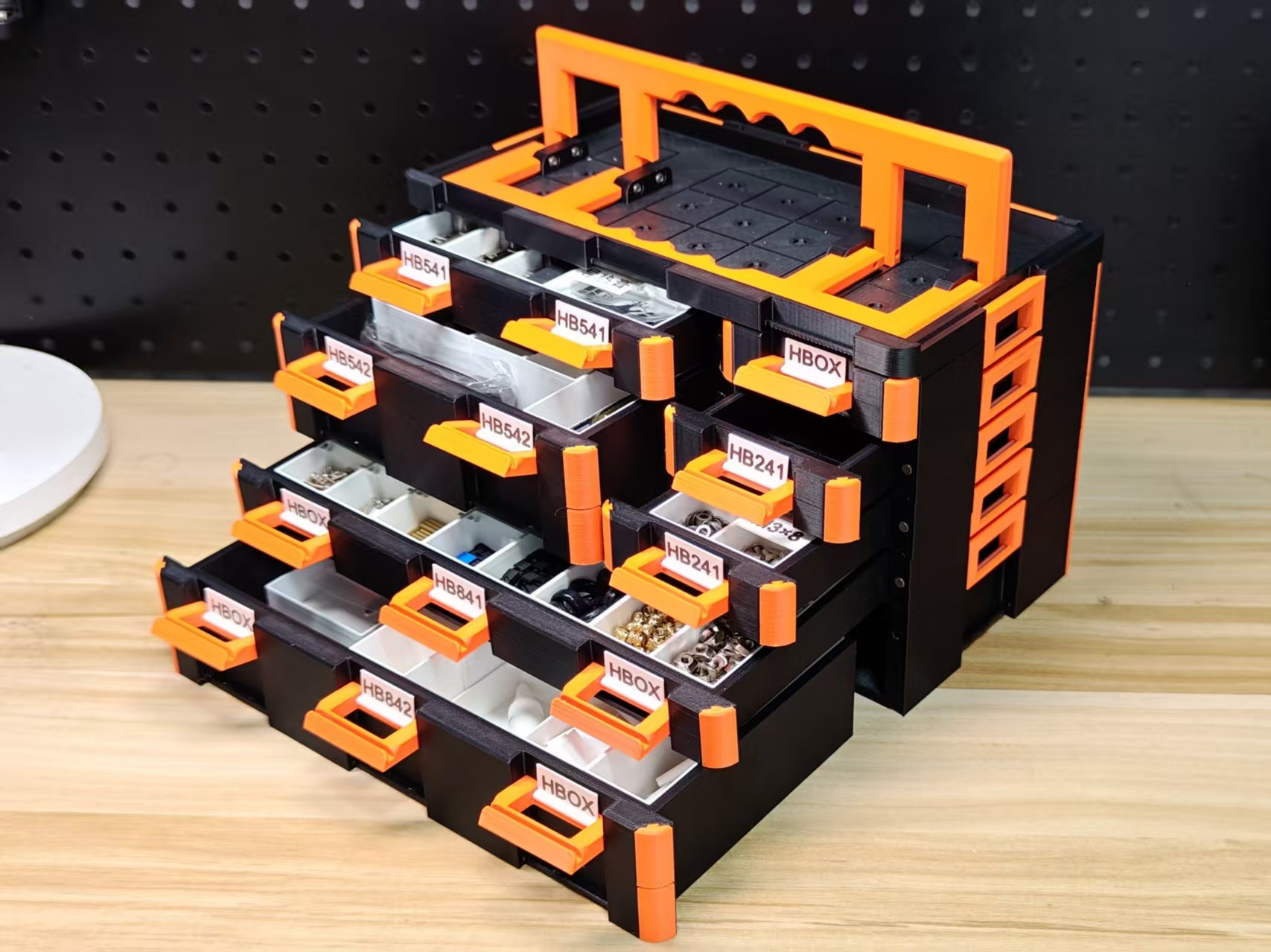 Miniatura 1 do modelo 3D HBOX抽屉堆叠收纳盒 HBOX Drawer Stackable Storage Box