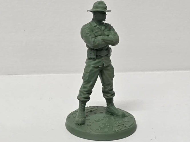 Elite Toy Combat Training US Army Drill Sergeant 3D model