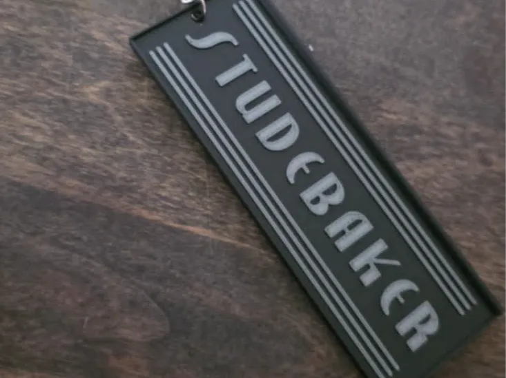 Vintage Studebaker Tailgate Keychain