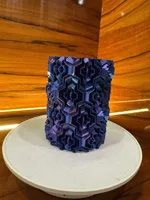 Vase Tetrahex a motif ondule — photo 2