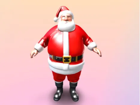 Printable 3D model Santa Claus