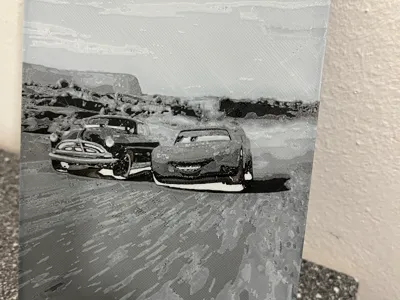 Hueforge Cars Lightning McQueen and Doc Hudson