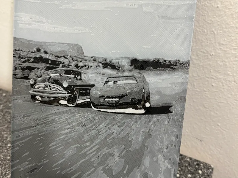 Hueforge Cars Lightning McQueen and Doc Hudson