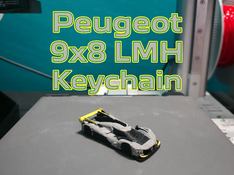Peugeot 9x8 LMH Keychain (PIP WW)