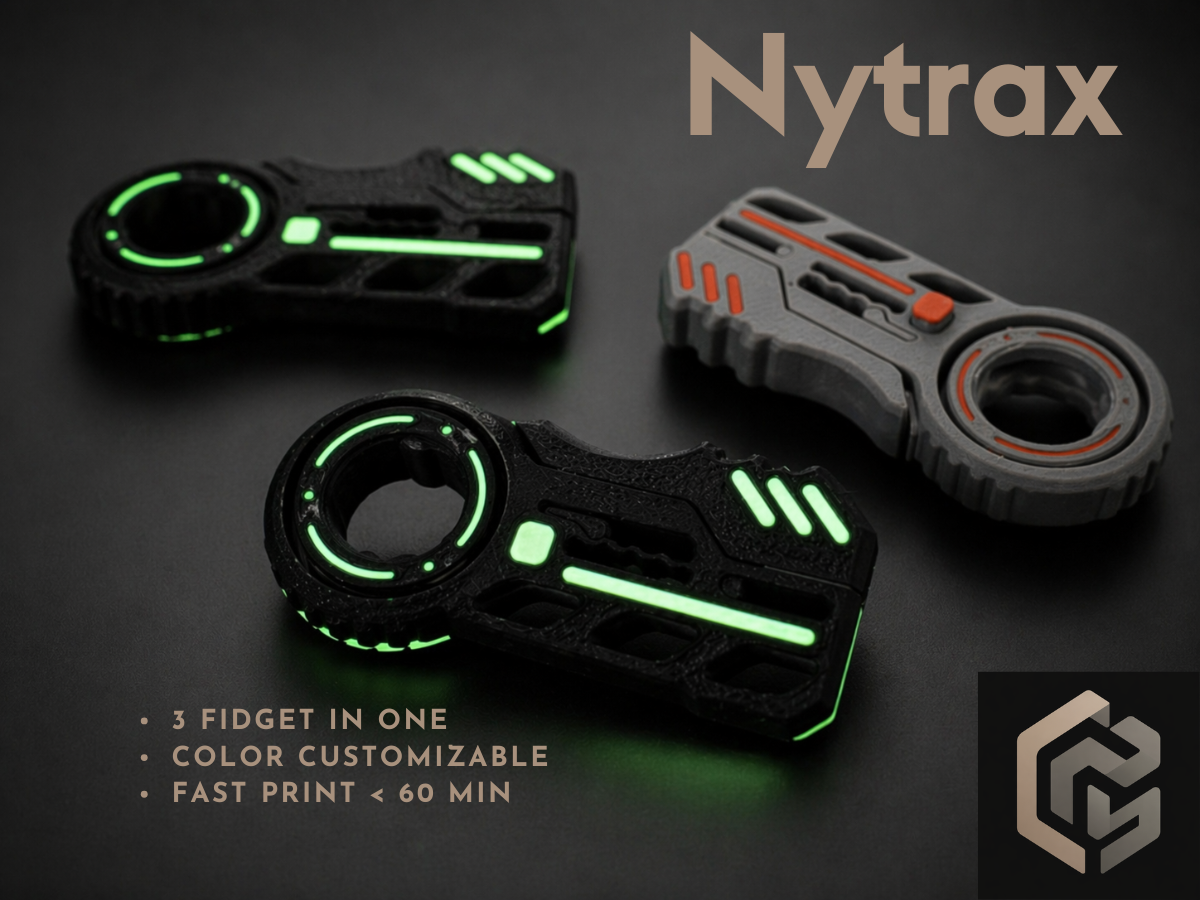 Nytrax - 3 in 1 EDC Fidget Slide Toy CyberPunk