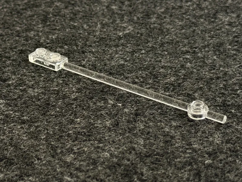 Klemmbaustein Stab Transp. 8cm/15cm (L E G O)