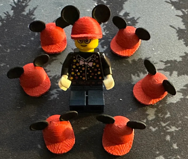 Brick Minifig Mouse Hat