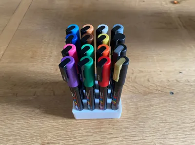 Gridfinity Posca PC-3M Marker Box (2x2)