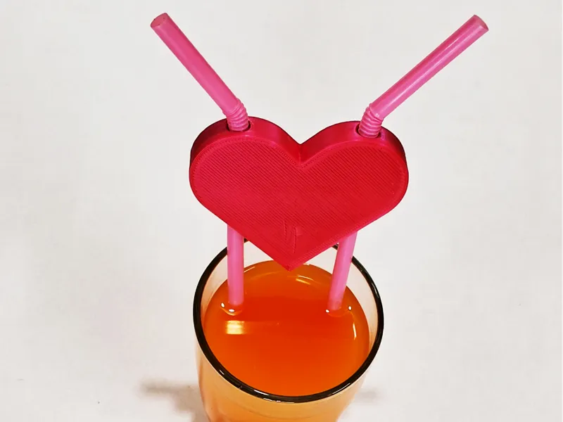 VALENTINES DAY ONE LOVE ONE DRINK STRAW