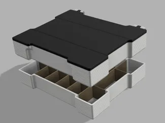 Stapelbare Sortierbox für Kleinteile