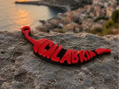 Calabria keyring in the shape of a chili pepper