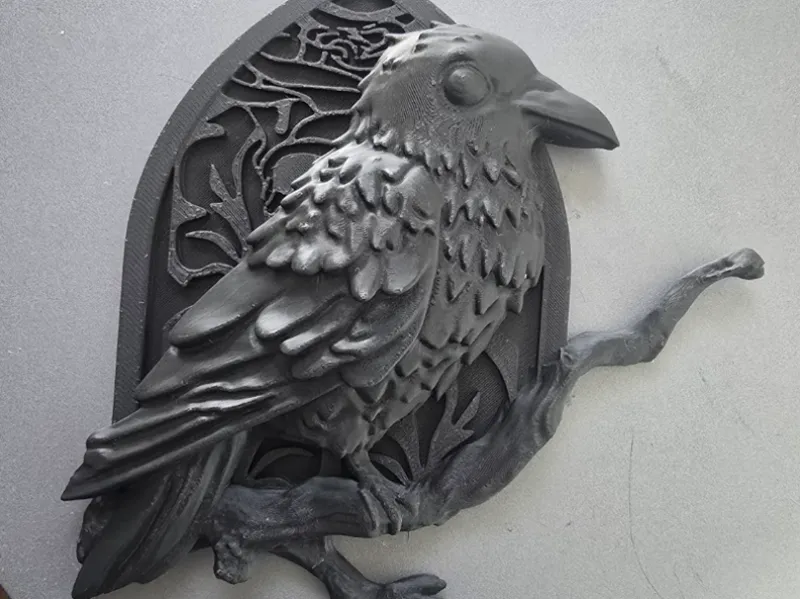 Velvet  Raven Wall Decor