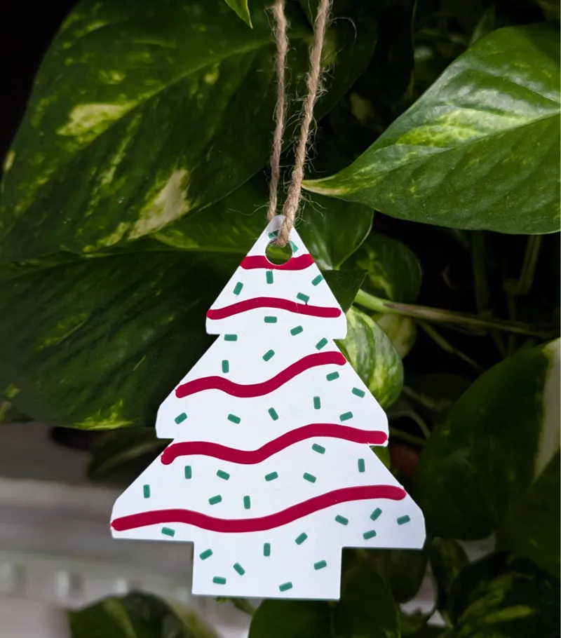 Christmas Tree Cake Ornament