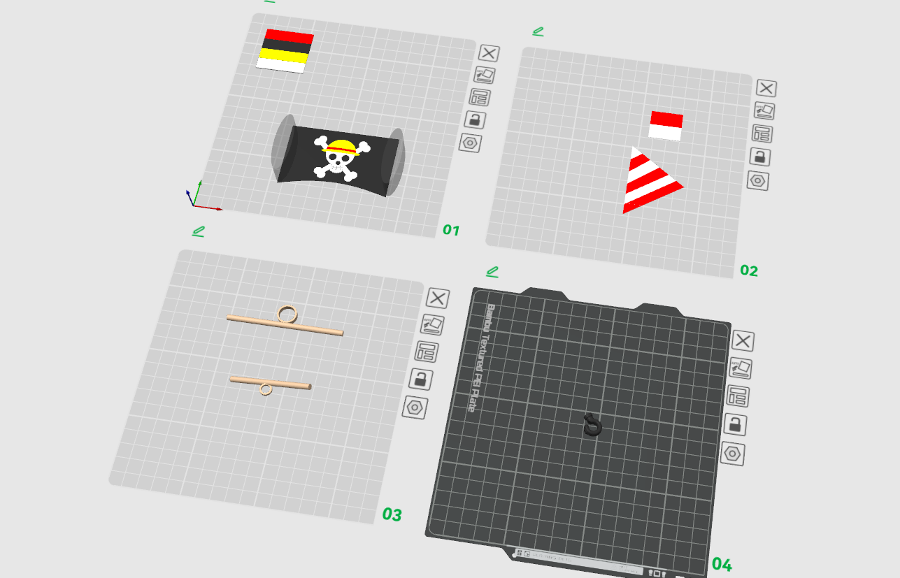 Miniatura 3 do modelo 3D 黄金梅利号 Going Merry 拼装模型