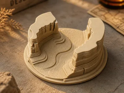 Contour Canyon Model Ornament