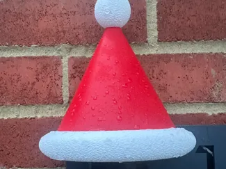 Ring doorbell santa hat