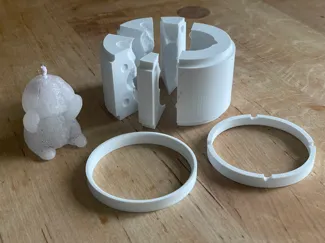 Kerzenform Hase